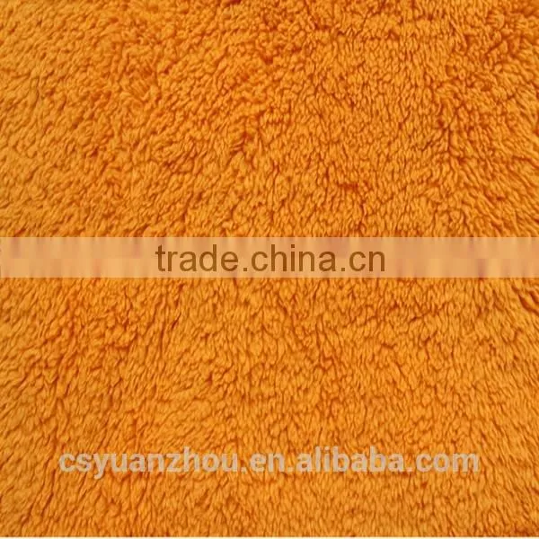 Dubai Fashion Orange Sherpa Fleece Fabric photo-4
