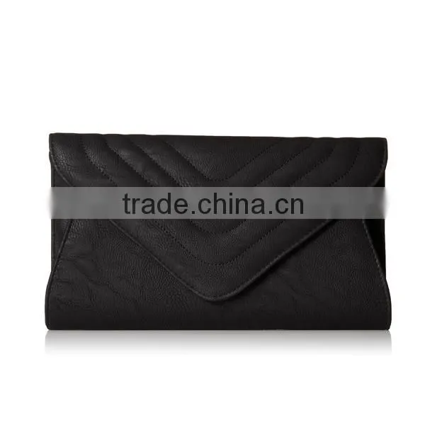 Morden Ladies Blue Leather Evening Bag Cross Body Shoulder Clutch Bags photo-3