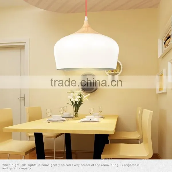 JK-8005B-02 Modern Homely Design Pendant Home Lighting Wooden LED Pendant Light photo-5
