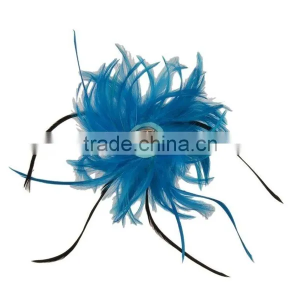 Fancy Feather Hair Fascinator/Clip/Barrettes photo-2