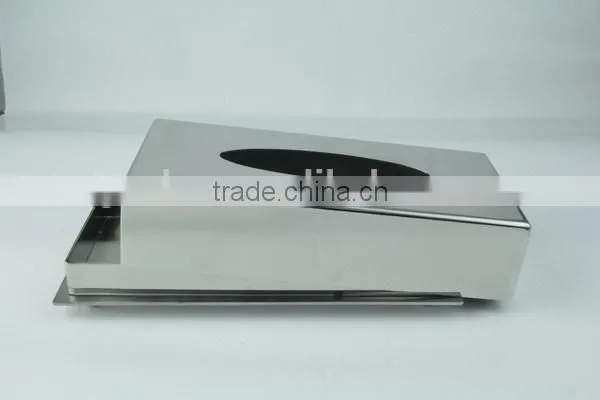 Hign End Stainless Steel Table Tissue Holder photo-2