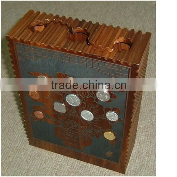 Luxury Souvenirs Antique Wooden Coin Box photo-5