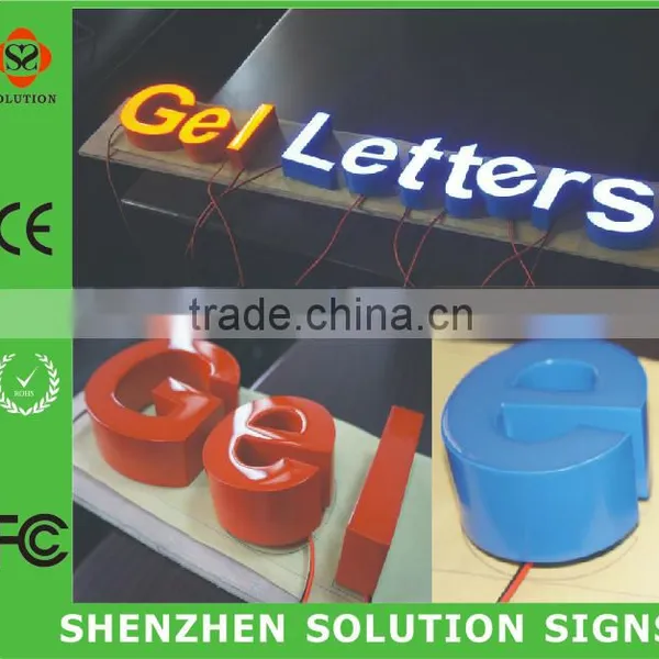 Solid UV Led Epoxy Resin Letter photo-3