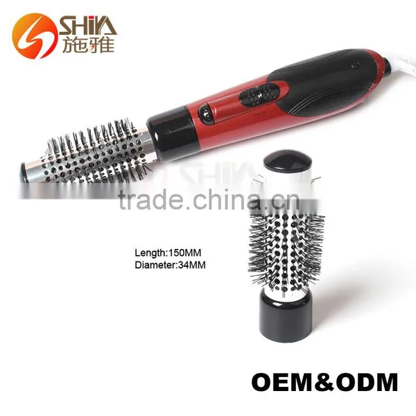 Plastic Bristle Multi-functional Magic Hot Air Styler Roller Brush Pro Salon Hair Dryer Comb And Hair Straightener Factory Quality Choice photo-3