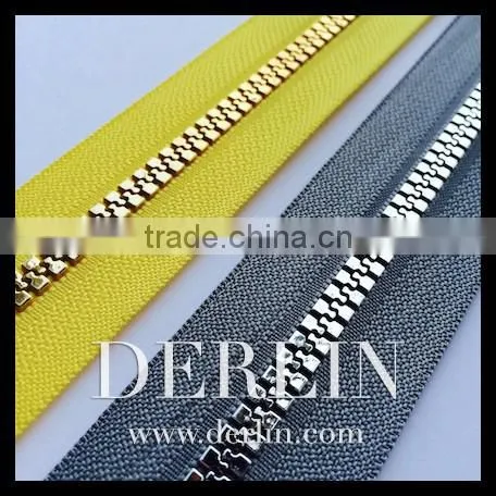 Shiny Gold Silver Metallic Teeth Plastic Resin Vislon Delrin Zipper photo-4