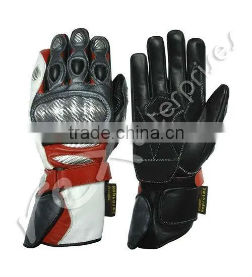 Leather Motorbike Motorcycle Racing Sports Gloves