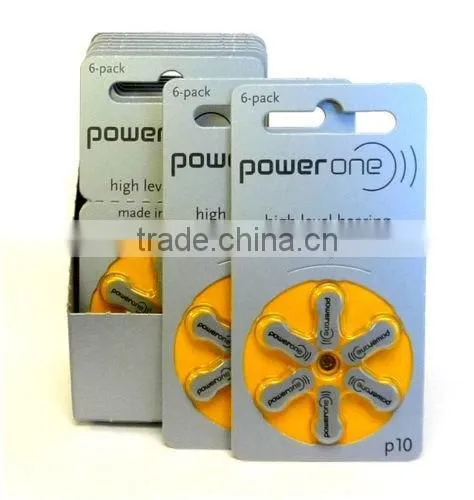 Hearing Aid Batteries Power One Hot Sale Zinc Air for Digital Hearing Aids photo-2