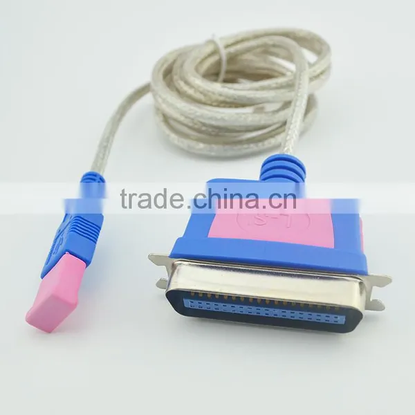 Manufacturer Price Nickel Plated Usb 2.0 to Parallel 25pin Printting Cable for Printer Machine photo-2