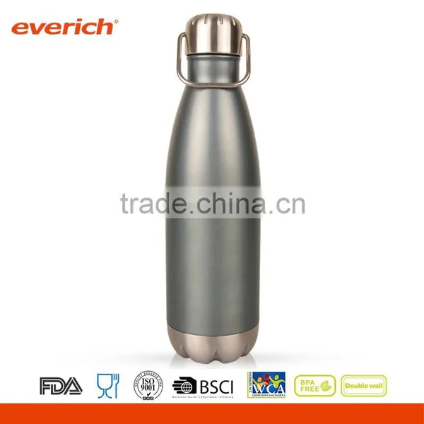 Colorful Spray Paint Double Wall Stainless Steel 27oz Cola Shaped Water Bottle With Portable Lid photo-2