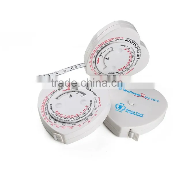 1.5meters Custom Logo Printed Water Proof Flexible Body Fitness Plastic Bmi Calculator Measuring Tape photo-5