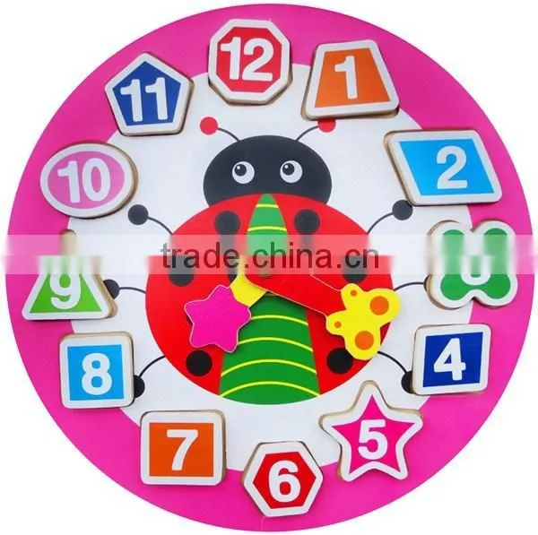 Shape Sorting Clock-wooden Puzzle Toy