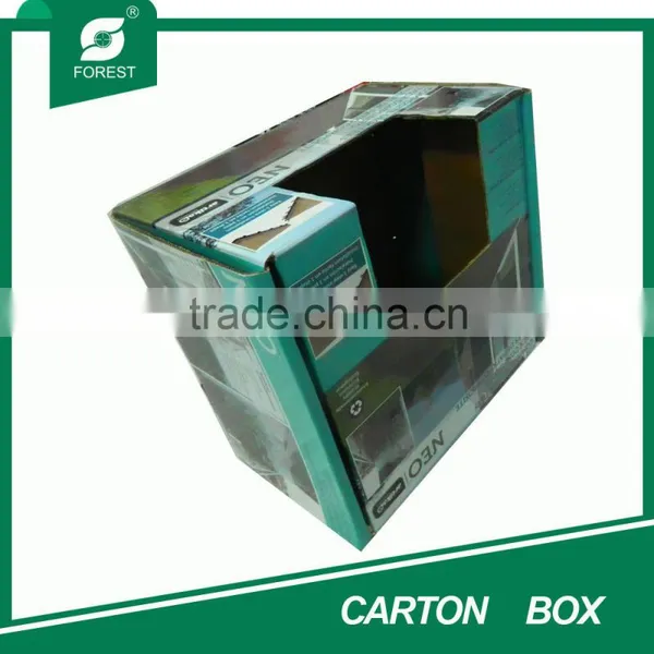 BEAUTIFUL COSMETICS PACKAGING GREEN CARTON BOX WITH WINDOW photo-2