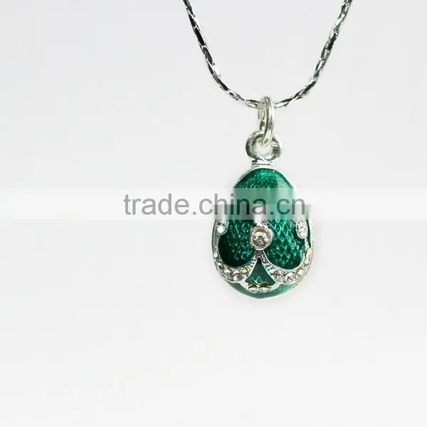 High Quality Green Metal Enamel Pendant photo-6