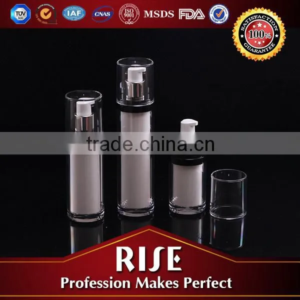 White-black Painted Airless Cosmetic Packaging photo-3