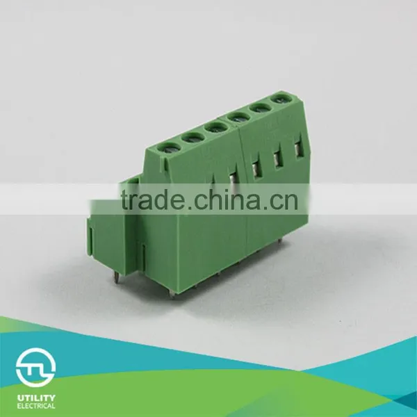 Electrical Screw Brass Tin Plated Terminal Block Connectors MU1.5HM2L 5.08mm 6P for Pin Block Terminal Connector photo-3