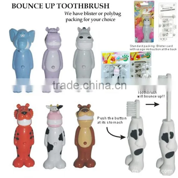 Children Stretch Out and Draw Back Toothbrush, Animal Kids Toothbrush, Bounce up Toothbrush photo-2