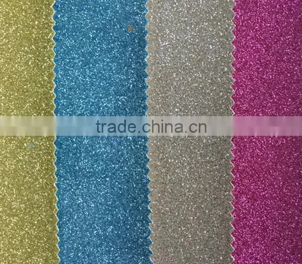 Shinny Glitter Polyurethan Synthetic PU Leather With TC Backing for Shoes Upper photo-6