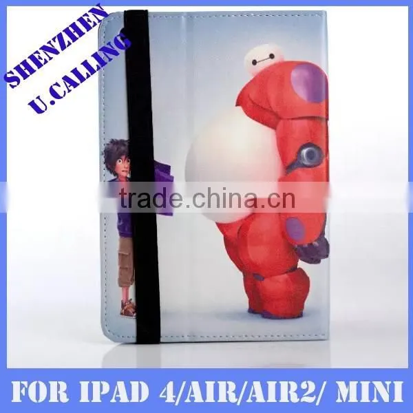 Baymax Leather Cover For IPad Mini, For IPad Mini Cartoon Baymax Leather Cover photo-5