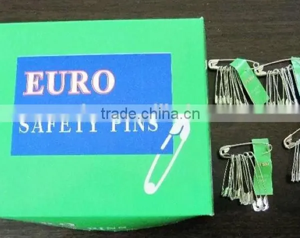 MK-S07 Wholesale High Quality First aid Boxes Accessories Metal Stainless Steel EURO Safety Pin