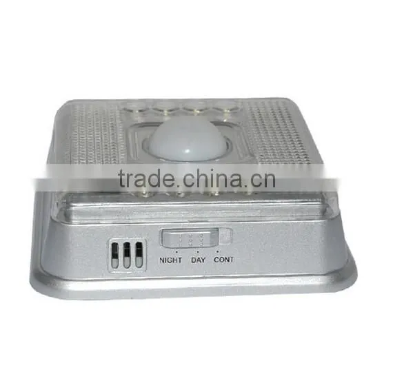 PIR Auto Sensor Motion Detector LED Night Light Wireless Infrared 8 LEDs Lamp Nightlight photo-4