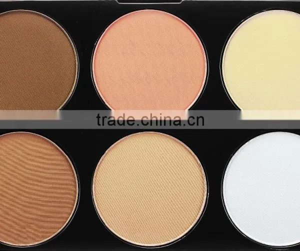 6 Color Face Powder Foundation Waterproof Powder Foundation photo-2