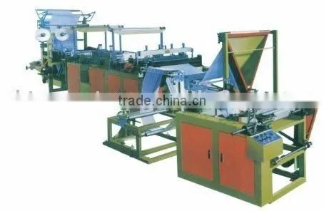 Ribbon-through Continuous-rolled Bag Making Machine