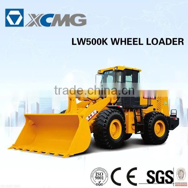 XCMG compact loader LW500K of 5 ton wheel loader with good quality