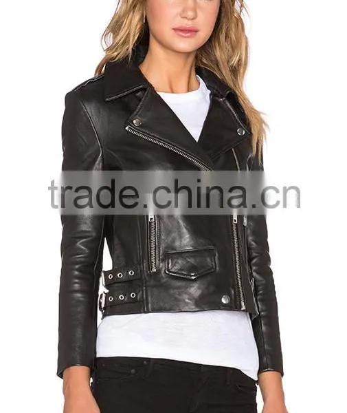 2016 Latest Design Women Pure Leather Jackets for Women Quality Choice photo-3