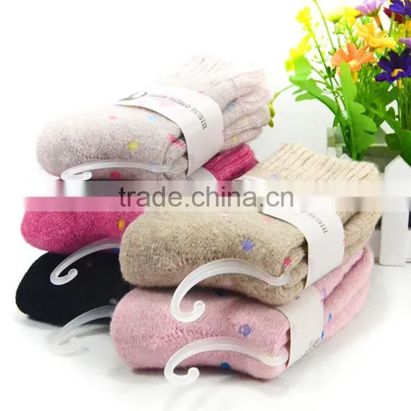 Cute Flower Printing Wool Socks Female Socks Thick Warm Thick Winter Socks for Women photo-2