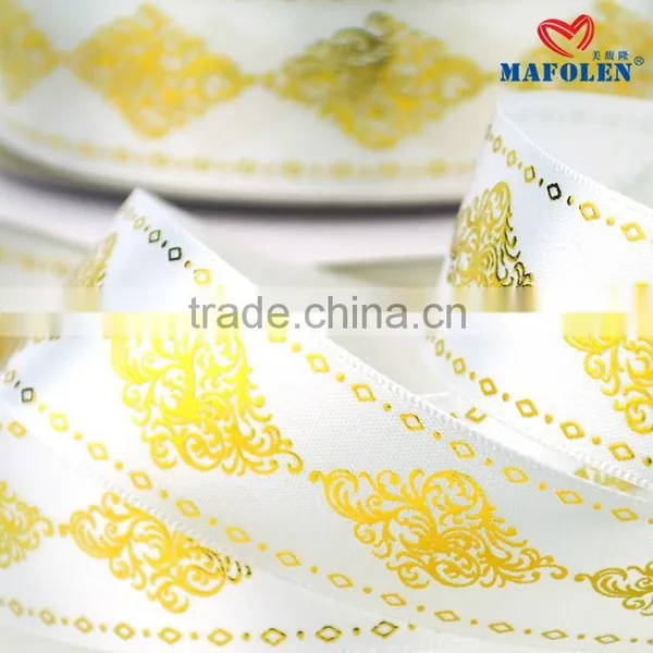 China Supply Directly Pigment Printed Craft Two Color Satin Ribbon 100%polyester photo-4