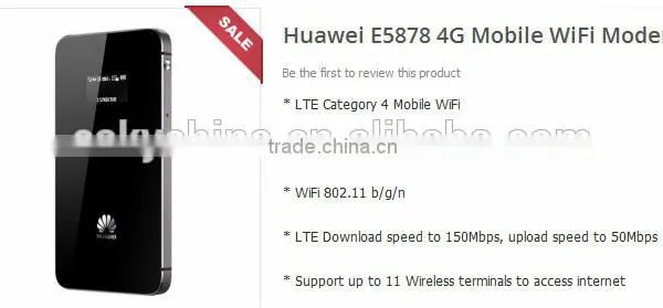Unlock E5878 150mbps 4G LTE Router Pocket WiFi Router E5878 150Mbps LTE photo-3