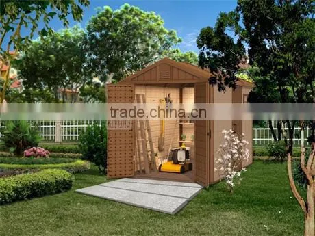 2016 New Design Plastic Garden Shed for Storage Tiny House photo-5