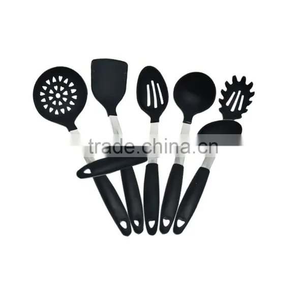 Set of 6 China Silicone Utensil Set 304 Stainless Steel Handle Cooking Tool photo-6