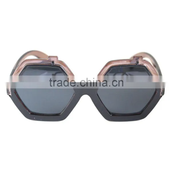 2015 Promotion Plastic Quadrilateral Sun Glasses UV400 With Diamond photo-5