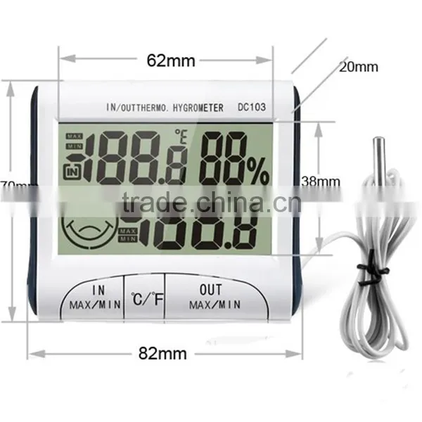 Hot Selling Indoor Outdoor Temperature Humidity Meter With High Quality DC103 photo-2