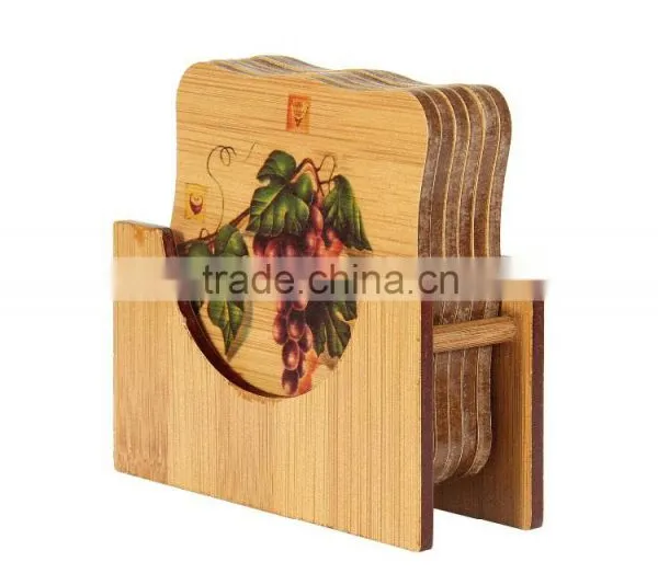 Squrare Bamboo Coaster photo-2