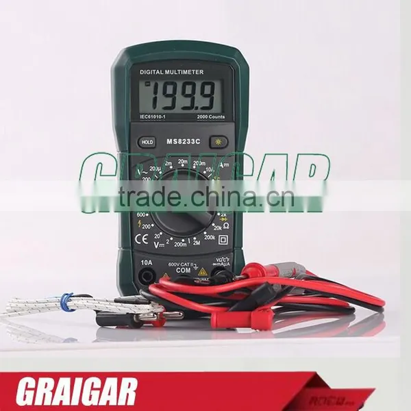 MS8233C Professional Digital Multimeter , Portable AC DC Voltage Current Multimeter photo-3