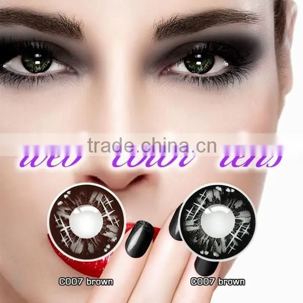 Yearly Disposable Dolly Pink Contact Lenses/magic Eyes Lenses /cheap Colored Contact Lenses photo-3