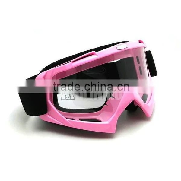 PINK Universal Adult Flexible Motocross Goggles photo-4