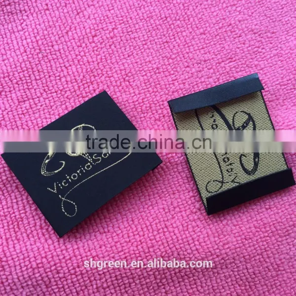 Hot Cut Fabric End Folding Main Woven Labels for Garment photo-6