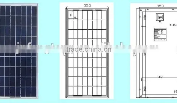 Top Quality and High Conversion Rate Cells 30W Polycrystalline PV Solar Panel photo-4