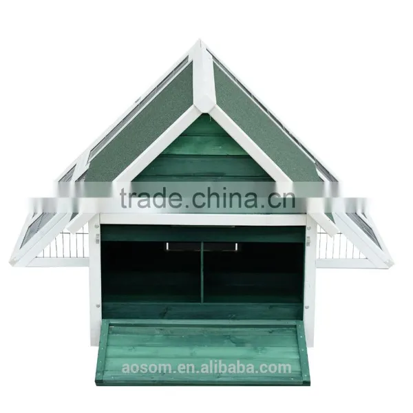 Pawhut Chicken Rabbit Cage Coop Deluxe Large Nesting Box Run Outdoor photo-6