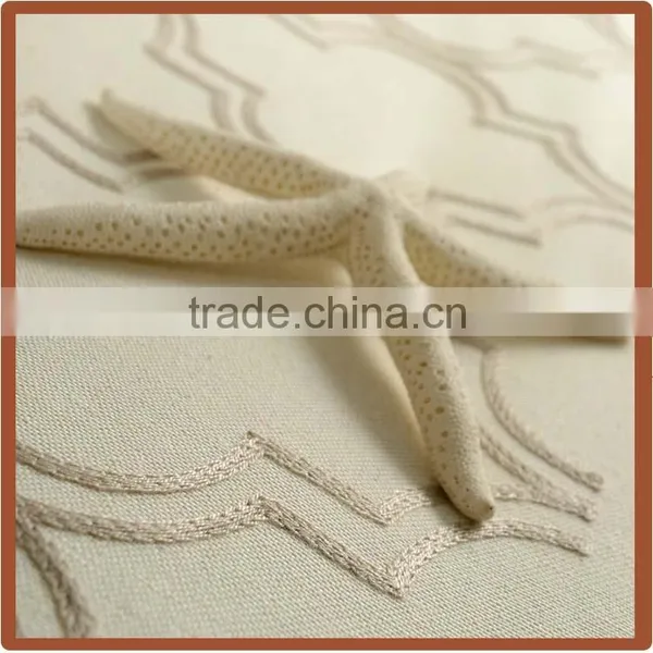Cottonpoly Embroidery Double Curtain Fabirc photo-5