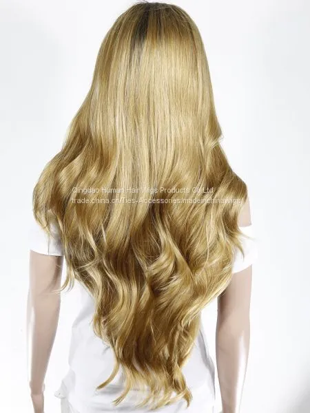 Long Curl Brown Color Synthetic Wigs