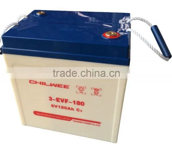 6V210A@10HR CHILWEE GEL Battery for Hybrid Car, Road Sweeper