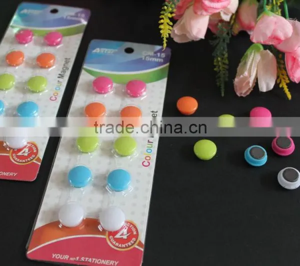 Round Shape 15mm Color Magnet Button for Office, Whiteboard, Frige, Freezer, School. Wholesale Magnet Button Cheap Sale! photo-3