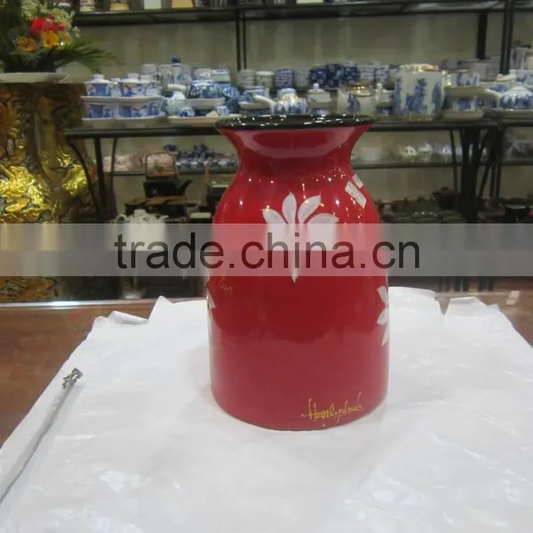 Colorful Ceramic Vase, Ceramics 100% Handmade in Hanoi, Vietnam