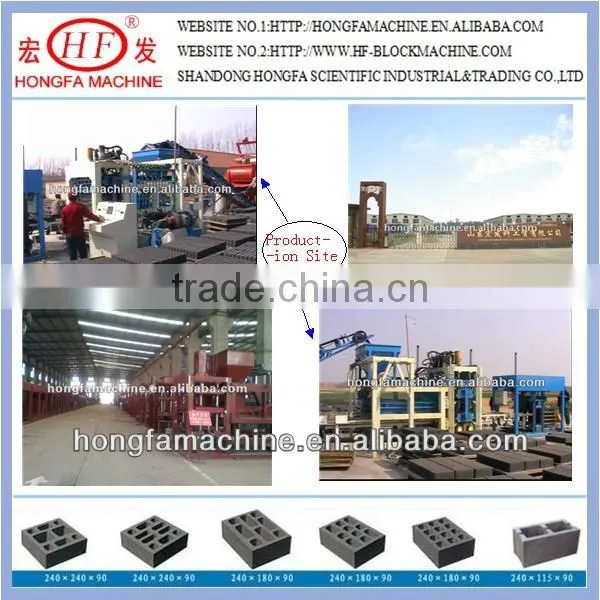 Hydraulic Cement Brick Machine / Hydroform Hollow Brick Making Product / PLC System Brick Making Production