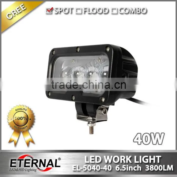 6.5in 40W High Power Offroad Motorcycle ATV UTV SUV Driving Light for Truck Trailer Tractor Harvester Agriculture Equipments photo-2