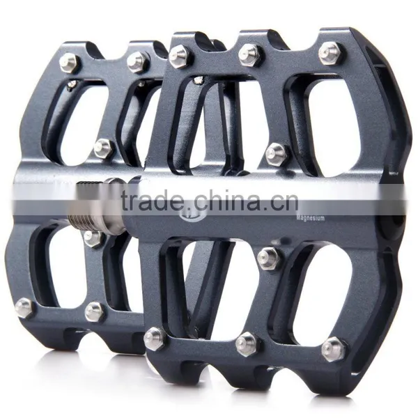 1 Pair KACTUS 16TCycling Mountain Bike MTB Magnesium Pedals Platform CNC Titanium 3 Bearing Fixed Gear Bearings s Axle photo-4